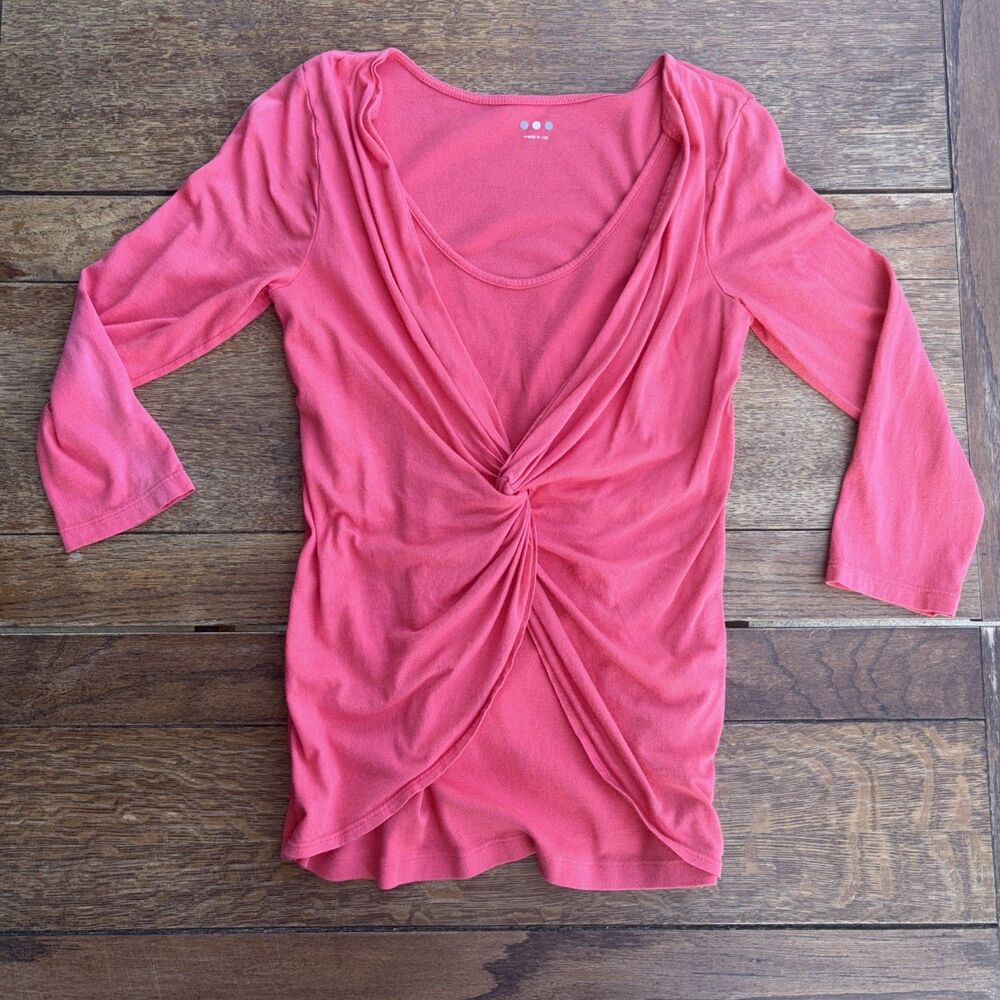 Three dots women’s long sleeve tank cardigan connected blouse size medium